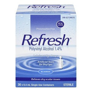 Refresh Polyvinyl Alcohol Lubricant Eye Drops | 30 x 0.4 mL