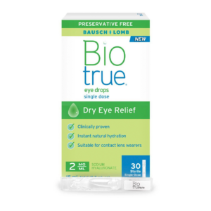 Bausch + Lomb - Bio True Eye Drops Dry Eye Relief 2mg/ml | 30 Sterile Single-Dose Units