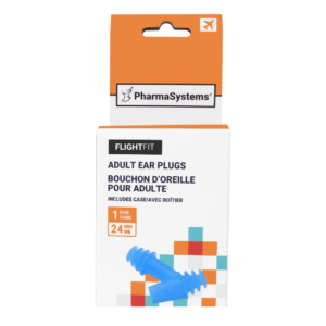 PharmaSystems - Adult Ear Plugs + Case 24 NRR | 1 Pair