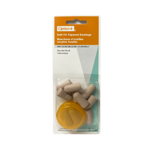 Option+ Soft Fit Tapered Earplugs | 5 Pairs