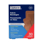 Option+ Assorted Fabric Bandages | 30 Bandages