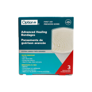 Option+ Advanced Healing Bandages, Extra Large | 3 Bandages