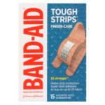 Band-Aid - Tough Strips Finger Care Bandages, Assorted Sizes | 15 pack