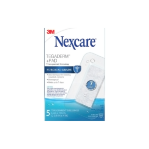 3M - Nexcare Tegaderm + Pad Surgical Grade - 6CM x 10CM | 5 Transparent Dressings