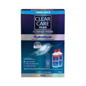 Clear Care - Cleaning & Disinfecting Solution with HydraGlyde | 2 x 360 mL