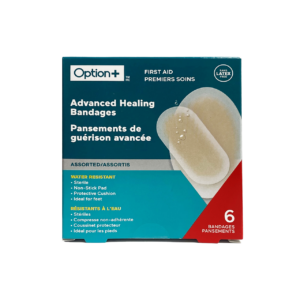 Option+ Advanced Healing Bandages, Assorted | 6 Bandages