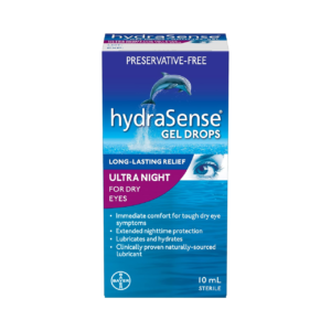 HydraSense - Eye Gel Drops Night Therapy for Dry Eyes & Long Lasting Relief | 10 mL
