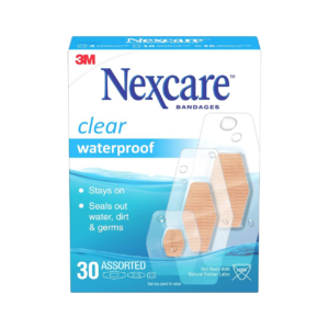 Nexcare Waterproof Clear Bandages - Assorted Sizes | 30 Count