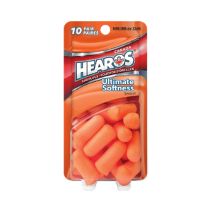 Hearos - Ear Plugs Ultimate Softness Series NRR 32 dB, Orange | 10 Pairs